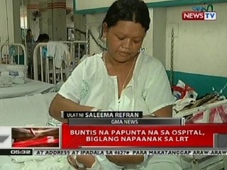 QRT: Buntis ba papunta na sa ospital, biglang napaanak sa LRT