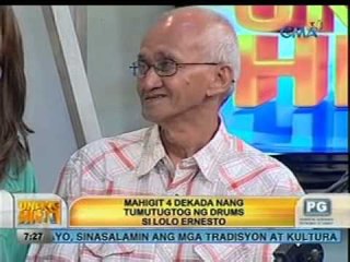 Unang Hirit: UH Morning Star: Ernesto Chuidian, 'Amazing Lolo Drummer'