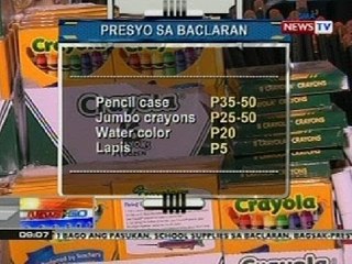 NTG: School supplies sa Baclaran, bagsak-presyo na