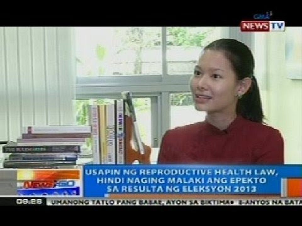 NTG: Usapin ng RH law, hindi naging malaki ang epekto sa resulta ng eleksyon 2013