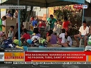 BT: Mga nasunugan sa QC, nanawagan ng donasyon ng pagkain, tubig, damit at mahihigaan