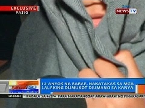NTG: 12-anyos na babae, nakatakas sa mga lalaking dumukot diumano sa kanya (Pasig City)
