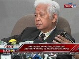 SONA: Partylist canvassing, posibleng abutin pa raw ng 10 araw bago matapos