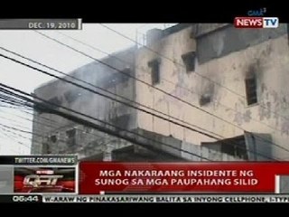 QRT: Mga nakaraang insidente ng sunog sa mga paupahang silid