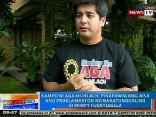 NTG: Aga Muhlach, pinapawalang-bisa ang proklamasyon ni Wimpy Fuentebella
