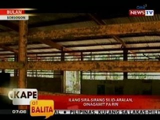 KB: Ilang sira-sirang silid-aralan sa Bulan, Sorsogon, ginagamit pa rin