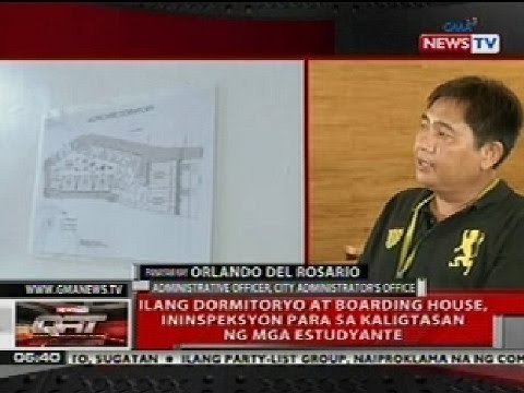 QRT: Panayam kay Orlando del Rosario, tungkol sa pag-iinspeksyon sa mga dormitoryo