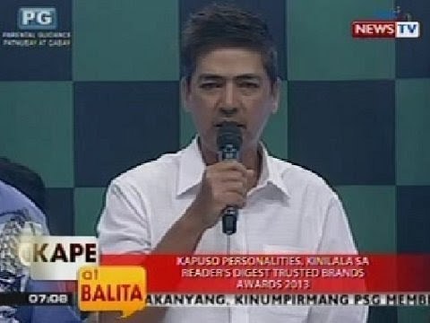 KB: Kapuso personalities, kinilala sa Reader's Digest Trusted Brands Awards 2013
