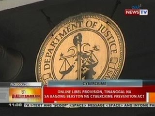 BT: Online libel provision, tinanggal na sa bagong bersyon ng Cybercrime Prevention Act