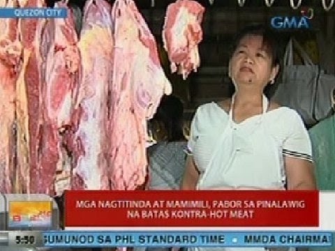UB: Mga nagtitinda at mamimili, pabor sa pinalawig na batas vs hot meat
