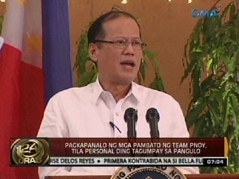 24 Oras: Pagkapanalo ng mga pambato ng Team PNoy, tila personal ding tagumpay sa Pangulo