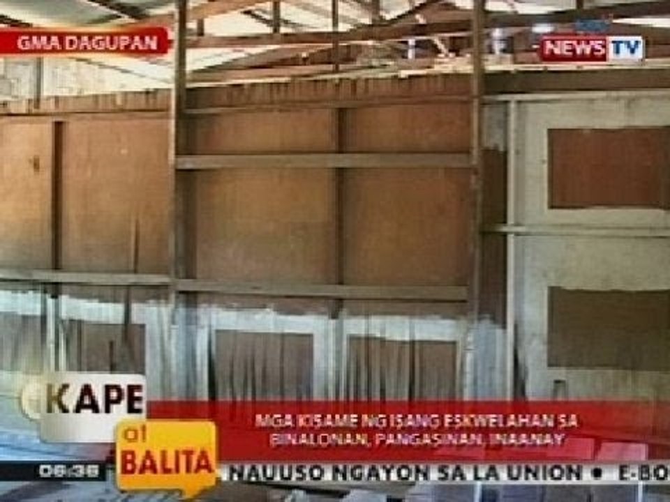 KB: Mga kisame ng isang eskwelahan sa Binalonan, Pangasinan, inaanay