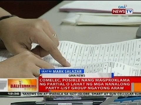 Comelec, posible nang magproklama ng partial o lahat ng mga nanalong party-list group ngayong araw