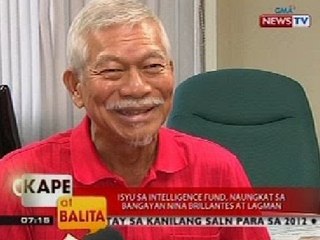 KB: Isyu sa intelligence fund, naungkat sa bangayan nina Brillantes at Lagman