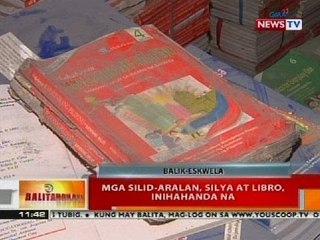 BT: Mga silid-aralan, silya at libro, inihahanda na