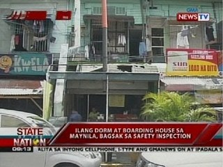 SONA: Ilang dorms at boarding house sa Maynila, bagsak sa safety inspection