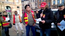 Manifestation CGT contre l'ouverture des commerces ce 15 janvier à Strasbourg