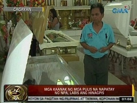 24Oras: Mga kaanak ng mga pulis na napatay ng NPA sa Cagayan, labis ang hinagpis