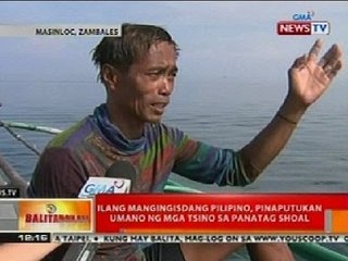 BT: Ilang mangingisdang Pilipino, pinaputukan ng mga tsino sa Panatag Shoal