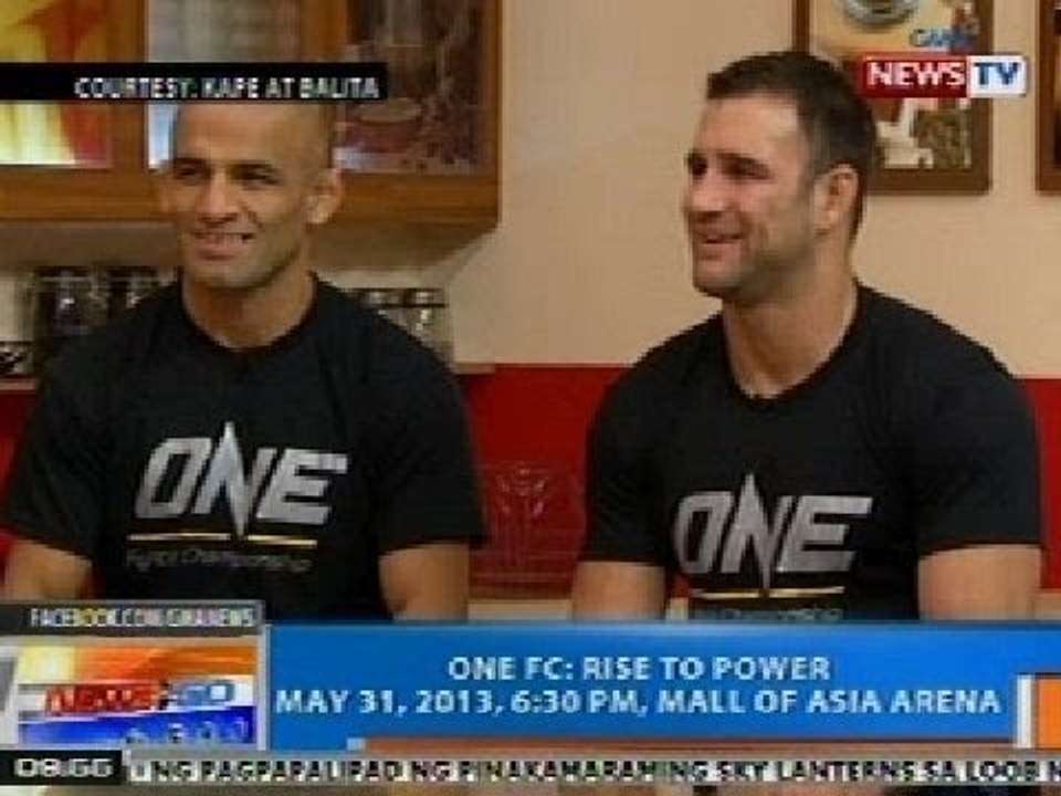 NTG: One FC: Rise to Power, May 31, 2013, 6:30 PM, Mall of Asia Arena