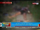 BP: Buntis sa Davao, patay nang pagsasaksakin ng asawa