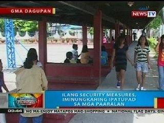 BP: Ilang security measures, iminungkahing ipatupad sa mga paaralan