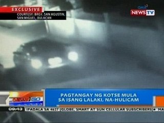 NTG: Pagtangay ng kotse mula sa isang lalaki, na-hulicam