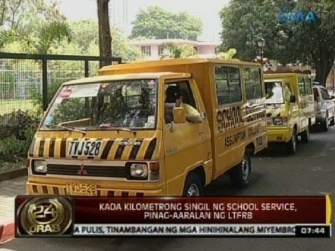 24 Oras: Kada kilometrong singil ng school service, pinag-aaralan ng LTFRB