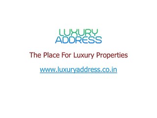 Luxury Address - Serviced Apartments For Rent in South Delhi