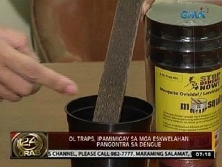 24 Oras:  OL Traps, ipamimigay sa mga eskwelahan pangontra sa Dengue