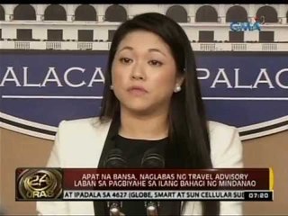 24 Oras: Apat na bansa, naglabas ng travel advisory laban sa pagbiyahe sa ilang bahagi ng Mindanao