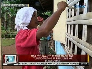 24 Oras: Mga estudyante at mga magulang, tulung-tulong sa paglilinis ng eskwelahan