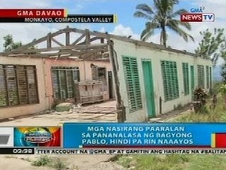 BP: Mga nasirang paaralan sa pananalasa ng bagyong Pablo, hindi pa rin naaayos
