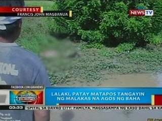 BP: Lalaki, patay matapos tangayin ng malakas na agos ng baha sa Davao City