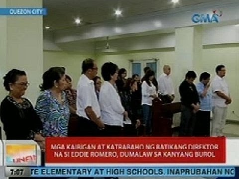 UB: Mga kaibigan at katrabaho ni Eddie Romero, dumalaw sa kanyang burol