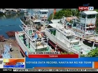NTG: Voyage data record, nakita na ng NBI team sa Taiwan