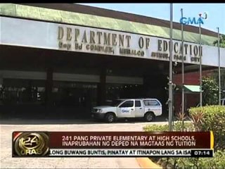 241 pang private elementary at high schools, inaprubahan ng DEPED na magtaas ng tuition