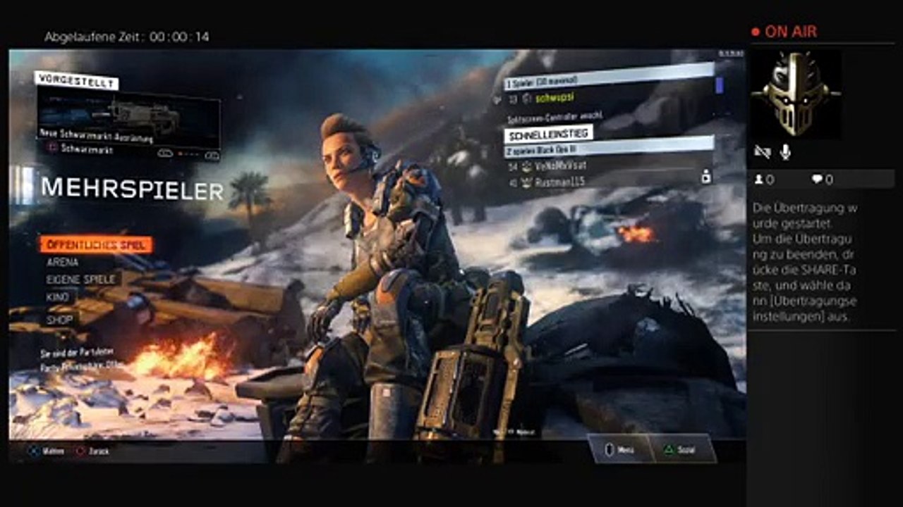 PS4-Live-Übertragung von schwupsi