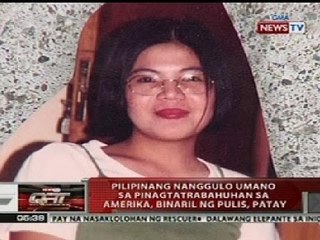 QRT: Pilipinang nanggulo sa pinagtatrabahuhan sa Amerika, binaril ng pulis, patay
