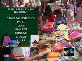 Saksi: Mga naghahabol sa pagbili ng mga gamit pang-eskwela sa pasukan, dagsa sa Divisoria