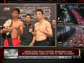 Limang Pinoy MMA fighters, magbibigay raw ng magandang laban sa "One FC: Rise to Power"