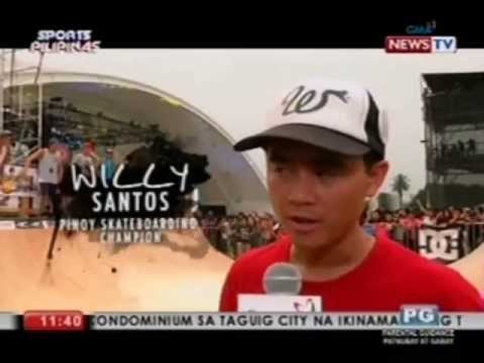 Kilalanin si Willy Santos, ang Pinoy pro skateboarder na