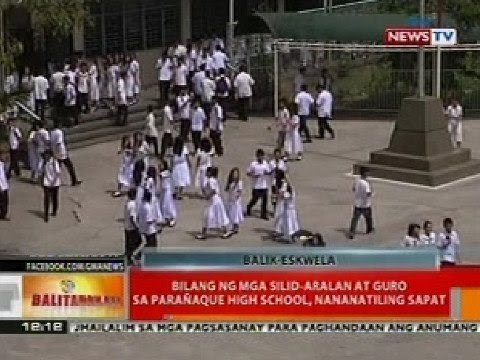 BT: Bilang ng mga silid-aralan at guro sa Parañaque HS, nanatiling sapat