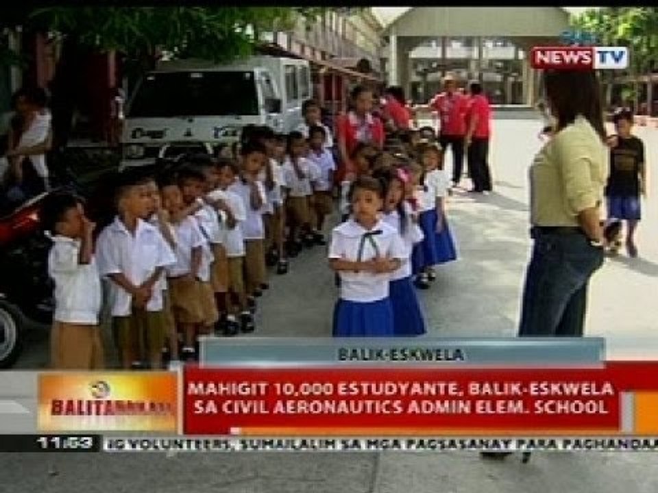 BT: Mahigit 10,000 estudyante, balik-eskwela sa Civil Aeronautics Admin. Elem. School sa Las Piñas