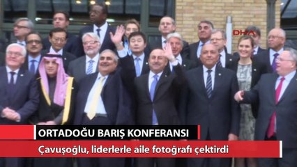 Çavuşoğlu, liderlerle aile fotoğrafı çektirdi