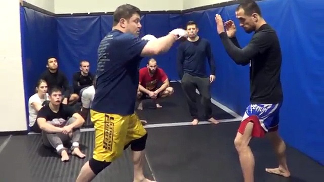 Learn UFC MMA How to Von Flue Choke Standing against Cage Catch Jiu-jitsu Wrestling!