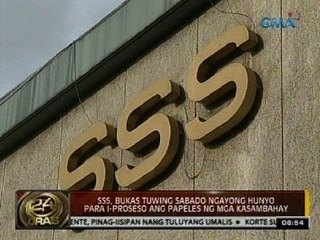 24 Oras: SSS, bukas tuwing sabado ngayong hunyo para i-proseso ang papeles ng mga kasambahay
