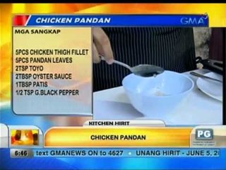 Unang Hirit: Kitchen Hirit: Chicken Pandan