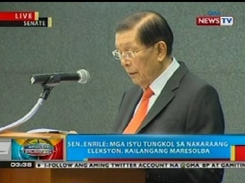 BP: Juan Ponce Enrile, nagbitiw bilang Senate President