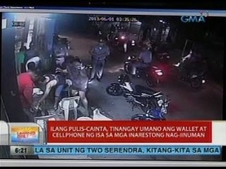 UB: Ilang pulis-Cainta, tinangay umano ang wallet at cellphone ng isa mga inarestong nag-iinuman